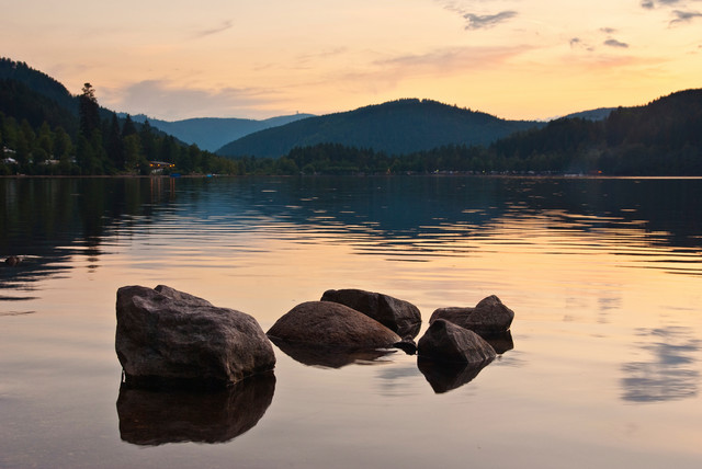 Sonnenuntergang am Titisee