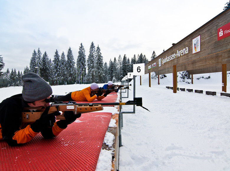 Sonst liegen hier die Spitzensportler und trainieren - heute sind wir da!