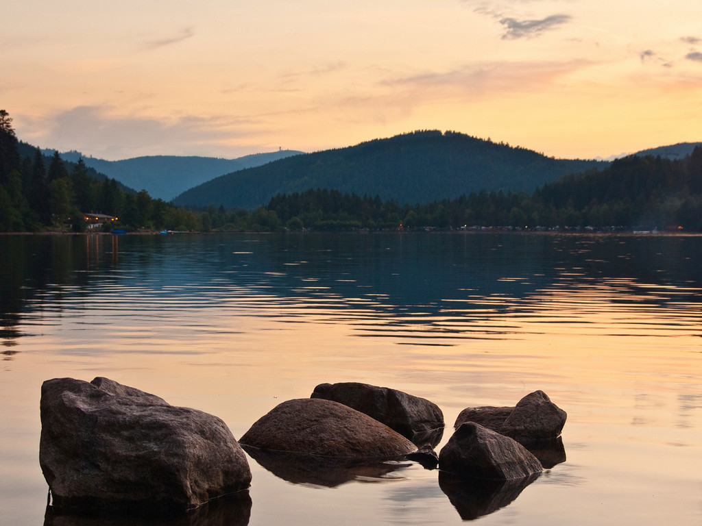 Sonnenuntergang am Titisee