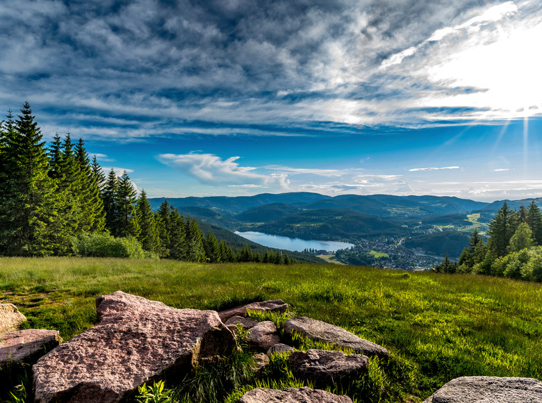 Blick vom Hochfirst zum Titisee