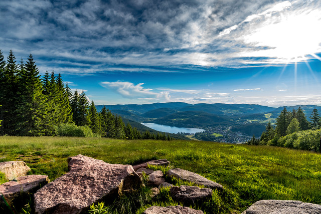 Blick vom Hochfirst zum Titisee