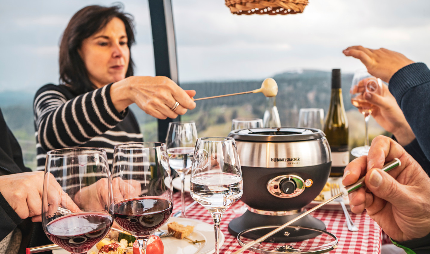 Gondelfondue in der Feldbergbahn
