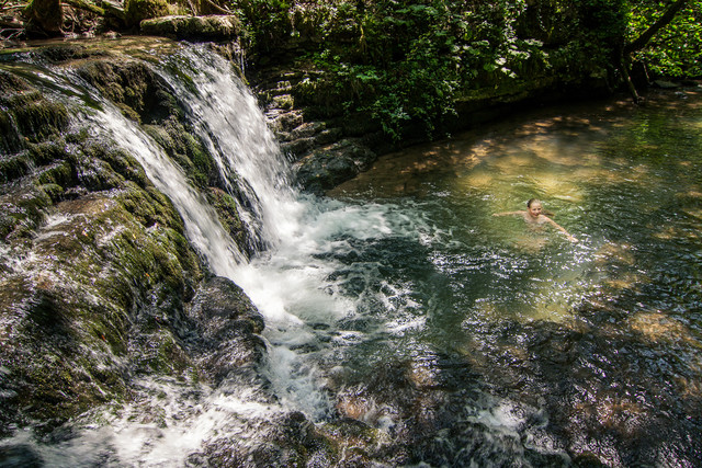 Die Gauchachschlucht wirkt wie eine Miniaturausgabe der Wutachschlucht.