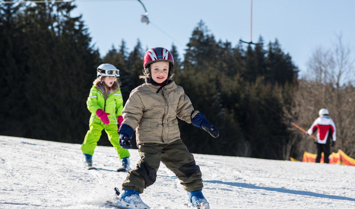 Und immer schön dran denken: "Beim Bremsen bilden die Skier ein großes Stück Pizza!"