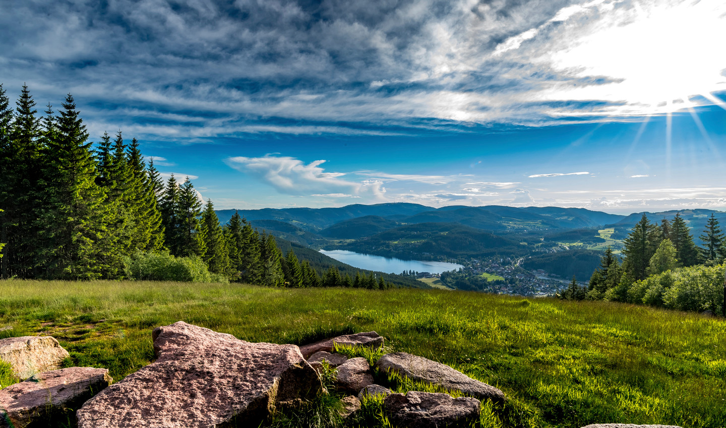 Blick vom Hochfirst zum Titisee