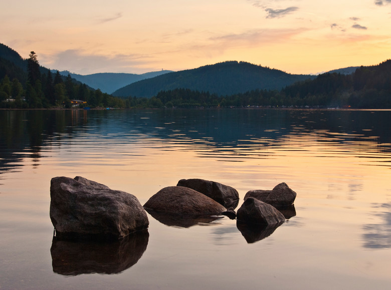 Sonnenuntergang am Titisee