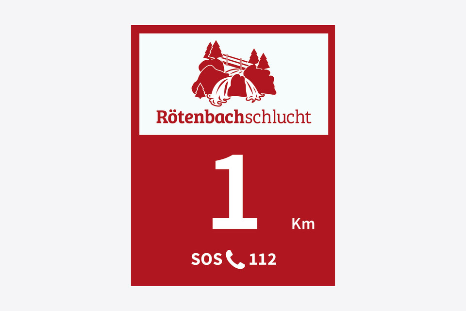 Wegebeschreibung Genießerpfad Rötenbachschlucht